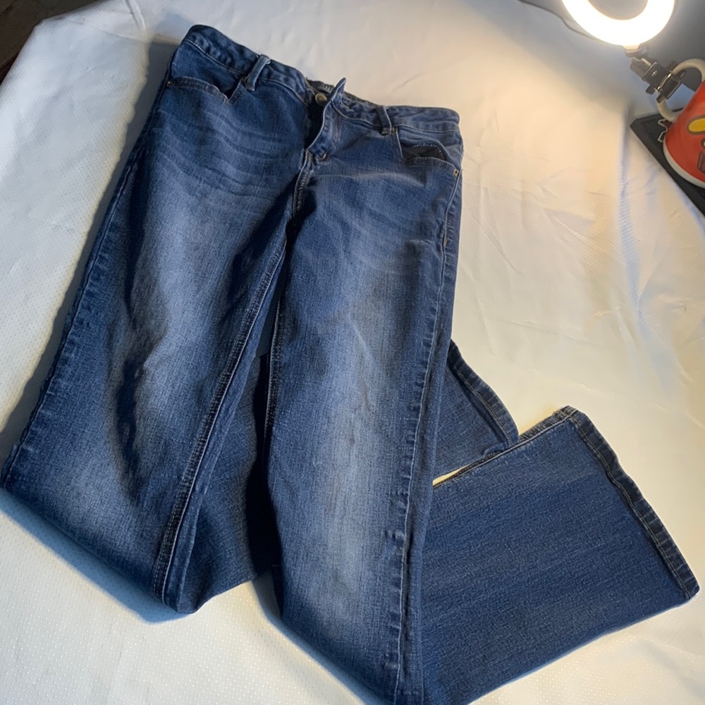(2 for $20) Denim Blue Jeans Flare Low Rise size 7